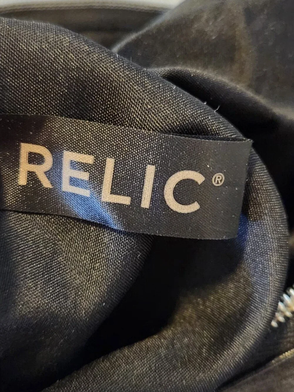 Relic by Fossil Black Sophie Chevron Versatile Crossbody Faux Leather Bag Purse